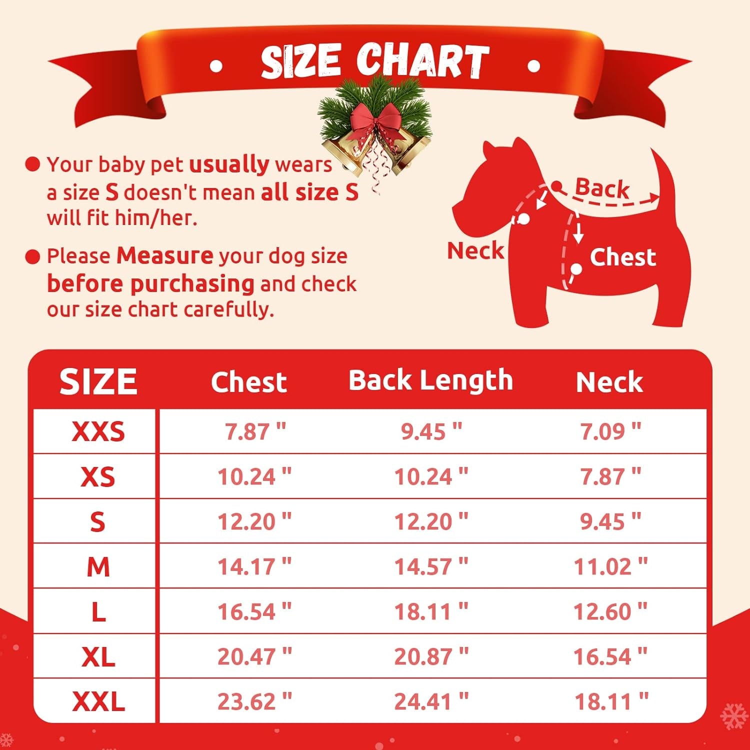 Ugly Christmas Dog Sweater Reindeer Xmas Dog Outfits Pet Dog Holiday Costumes Red Puppy Cat Winter Knitwear Clothes Turtleneck Warm Jumper Clothes for Small Medium Large Dogs(Red,S)